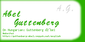 abel guttenberg business card